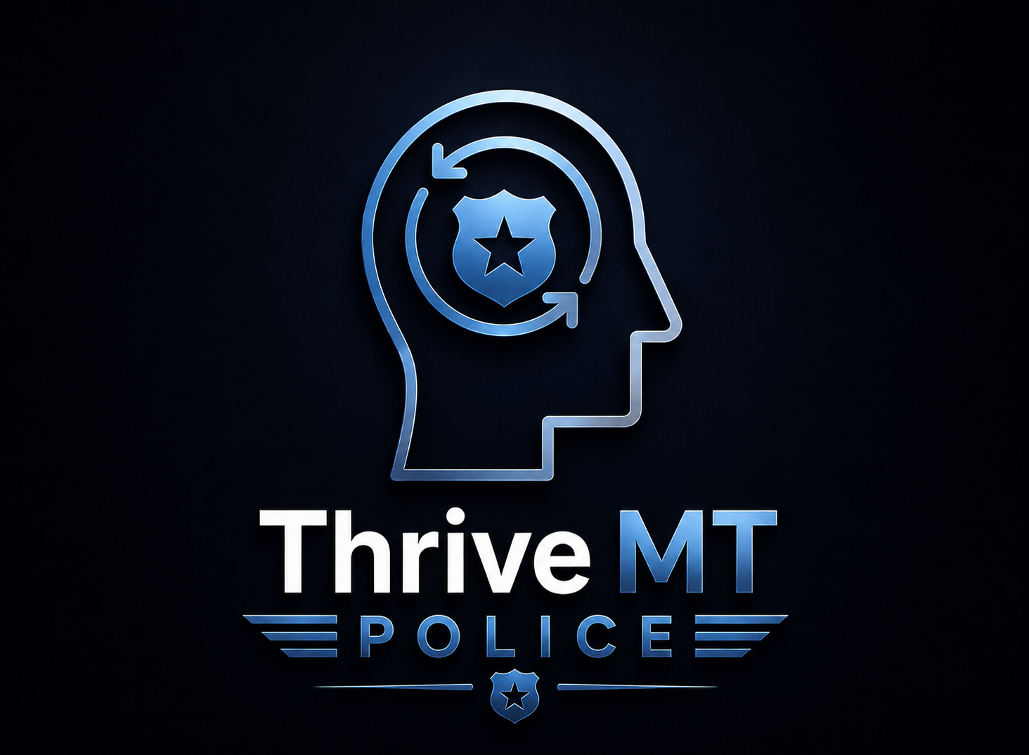 Thrive MT Police logo